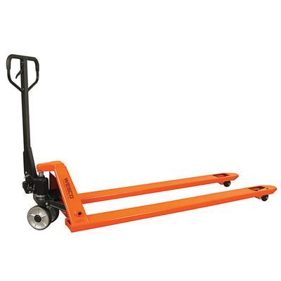 Wesco Industrial Products 272701 Long Fork Pallet Truck with 27" x 70" Forks - 4,400 lb. Capacity