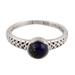 Royal Round,'Lapis Lazuli Solitaire Ring Crafted in India'