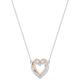 Swarovski Infinity necklace, Heart, White, Mixed metal finish