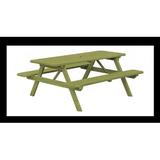 Longshore Tides Latham Rectangular 6 - Person 70" Long Outdoor Picnic Table Wood in Brown | Wayfair BCB35B754E0E4E35B36633DE38F31CC2