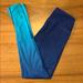 Athleta Pants & Jumpsuits | Athleta Blue Sea Ombr High Rise Yoga Pants | Color: Blue | Size: Xxs