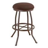 Red Barrel Studio® Hunley Swivel Bar & Counter Stool Plastic in Black/Brown | 34 H x 16.5 W x 16.5 D in | Wayfair 58540EE48C4043E7AFB3E02E95C7EE49