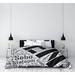 East Urban Home Denver Colorado Districts Single Reversible Duvet Cover Microfiber in Black | Queen Duvet Cover | Wayfair