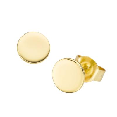 Smart Jewel - Ohrstecker Plättchen, Silber 925 Ohrringe Gold Damen