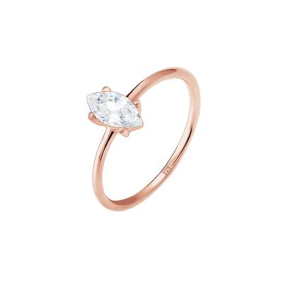 Elli - Verlobung Marquise Zirkonia Stein 925 Silber Ringe 1 ct Damen