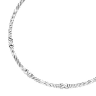 Smart Jewel - Collier edel mit Zirkonia, Silber 925 Ketten 1 ct Weiss Damen