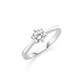 Smart Jewel - Ring bezaubernd und klassisch, Zirkonia Stein, Silber 925 Ringe Weiss Damen