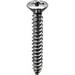 100 #10 X 1-1/4 Phillips Oval Head Tap Screws Chrome