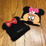 Disney Accessories | 2 Disney Minnie Mouse Girls Hats Toddler/ Child | Color: Black/Red | Size: Osg