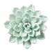 Dakota Fields Ceramic Flowers Wall Décor Ceramic in Blue/Gray | 2.5 H x 6 W x 6 D in | Wayfair 451FD857DE624A25A9DADD81C5E1ED2A