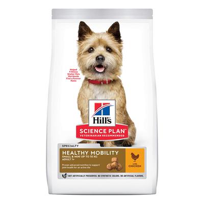 2 x 6kg Adult 1 + Healthy Mobility Small & Mini mit Huhn Hill's Science Plan Hundefutter trocken