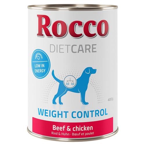 12x400g Diet Care Rocco Hundefutter zur Gewichtskontrolle Rind & Huhn