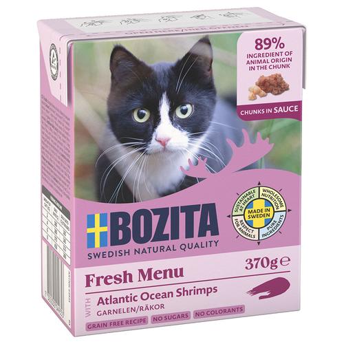 24x370g Garnelen+Soße Bozita Häppchen Katzenfutter