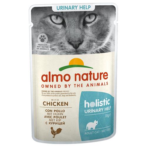 24 x 70 g Almo Nature Holistic Urinary Help mit Huhn Katzennassfutter