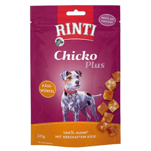 3x225g Chicko Plus Käsewürfel RINTI Hundesnack