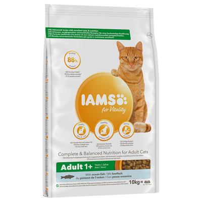 Sparpaket: 2x10kg IAMS Advanced Nutrition Adult Cat mit Seefisch Katzenfutter trocken