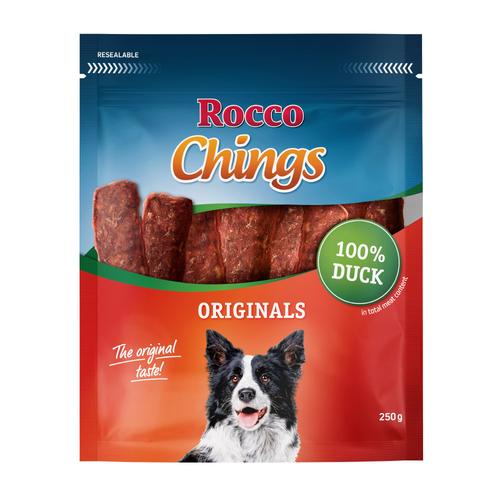 1kg Chings Kaustreifen - Entenbrust Rocco Hundesnack