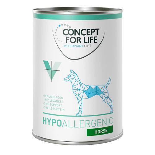 12x400 g Hypoallergenic Pferd Concept for Life Veterinary Diet Hundefutter nass