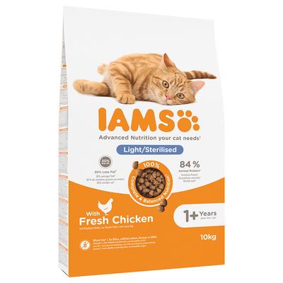 2x10kg Ausgewachsene sterilisierte Katzen Huhn IAMS Katzenfutter