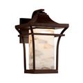 Justice Design Group Alabaster Rocks! - Summit 16 Inch Tall 1 Light Outdoor Wall Light - ALR-7524W-DBRZ-LED1-700