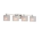 Justice Design Group Fusion - Tetra 31 Inch 4 Light Bath Vanity Light - FSN-8424-55-SEED-CROM