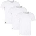 Lacoste Men Undershirt TH3451, Men´s Set of 3,t-Shirt,Crew Neck,Short Sleeve,Basic,uni,White (001),XX-Large (XXL)