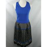 Anthropologie Dresses | Anthropologie Girls From Savoy Dress Small | Color: Black/Blue | Size: S