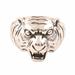 Ferocious Tiger,'Men's Sterling Silver Tiger Ring Crafted in India'