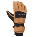 Carhartt Men's WP Waterproof Insulated Glove Cold Weather, Brown/Black, Medium