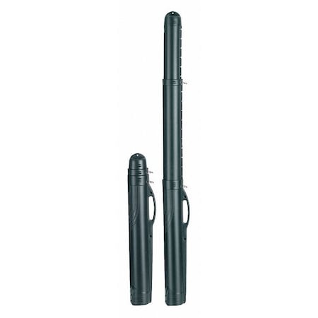 PLANO 458800 Black Protective Tube Case, 88"L x 9-3/4"W x 5-1/2"D