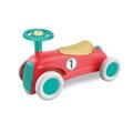 Clementoni 17308 Mein erstes Rutschfahrzeug,Play for Future (aus 100% recyceltem Kunststoff),Retro Lern-Auto für Kinder von 12 bis 36 Monaten, Rot