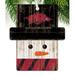 Fan Creations Snowman Holiday Shaped Ornament Wood in Black/Brown/White | 4.25 H x 4 W x 0.25 D in | Wayfair C0980-Arkansas