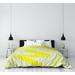 East Urban Home New York, New York Districts Word Art - Cyan Duvet Cover - Brushed Polyester Microfiber in Yellow | Twin XL Duvet Cover | Wayfair