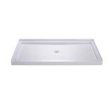 DreamLine SlimLine 60" x 30" Single Threshold Shower Base Plastic in White | 2.75 H x 60 W x 30 D in | Wayfair DLT-1130600