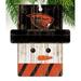 Fan Creations Snowman Holiday Shaped Ornament Wood in Black/Brown/White | 4.25 H x 4 W x 0.25 D in | Wayfair C0980-Oregon State