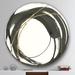 East Urban Home Gold Glamour Circle I - Painting Print Metal Circle Wall Art in White | 36 H x 36 W x 1 D in | Wayfair