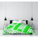 East Urban Home Cleveland Ohio Districts Single Reversible Duvet Cover Microfiber in Green | Twin Duvet Cover | Wayfair