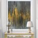 East Urban Home 'Black & Gold Glam Abstract' - Picture Frame Print on Canvas Metal | 40 H x 30 W x 1.5 D in | Wayfair