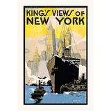 Buyenlarge King's Views of New York (Book Jacket) by H.P. Junker Vintage Advertisement in White | 36 H x 24 W in | Wayfair 0-587-02430-5C2436