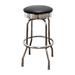 Richardson Seating Retro Home Swivel Bar & Counter Stool Upholstered/Metal in Black | 30 H x 16.75 W x 16 D in | Wayfair 19715BLK