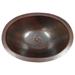 SimplyCopper 16" Oval Copper Bathroom, Wine & Whiskey Barrel Sink, Drain Included | 5 H x 12 D in | Wayfair WF-16-LT