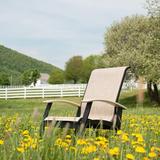 Red Barrel Studio® Hinch Patio Dining Chair Sling in Black | 39 H x 27.5 W x 28.5 D in | Wayfair 2C0A4A6C22DA4C6BB74A743660C4F7CB