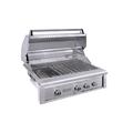 EdgeStar Outdoor Party 4 - Burner Built-In 89000 BTU Grill w/ Side Burner Stainless Steel in Gray | 32.13 H x 45.69 W x 30.25 D in | Wayfair