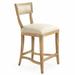 One Allium Way® Embla Bar & Counter Stool Wood/Upholstered in Brown | 39.25 H x 18.75 W x 22 D in | Wayfair ONAW3814 43297803