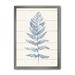 East Urban Home 'Blue Fern Print on Wood II' - Picture Frame Print on Canvas Metal in Blue/Green | 40 H x 30 W x 1.5 D in | Wayfair