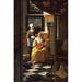 Buyenlarge 'The Love Letter' by Johannes Vermeer Painting Print in Brown/Gray/Yellow | 42 H x 28 W x 1.5 D in | Wayfair 0-587-26349-0C2842