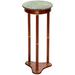 Canora Grey Noack Round Pedestal Plant Stand Marble/Granite/Wood in Green | 28 H x 11.75 D in | Wayfair D6C9AB004F244198B234F6139F52CC7F