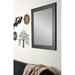 Latitude Run® Nebahat Modern & Contemporary Accent Mirror Metal in Gray/Black | 46 H x 32 W x 0.75 D in | Wayfair 06BB408ACEE843DD978EC2711932B85D