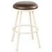 Red Barrel Studio® Hoye Swivel Bar & Counter Stool Upholstered/Metal in Brown | 30 H x 18.5 W x 17 D in | Wayfair D43950313F8B4CC8A2A984457E8C3278