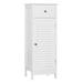Charlton Home® Amabilia 12.6" W X 34.3" H x 11.8" D Free-Standing Bathroom Cabinet Manufactured Wood in White | 34.3 H x 12.6 W x 11.8 D in | Wayfair